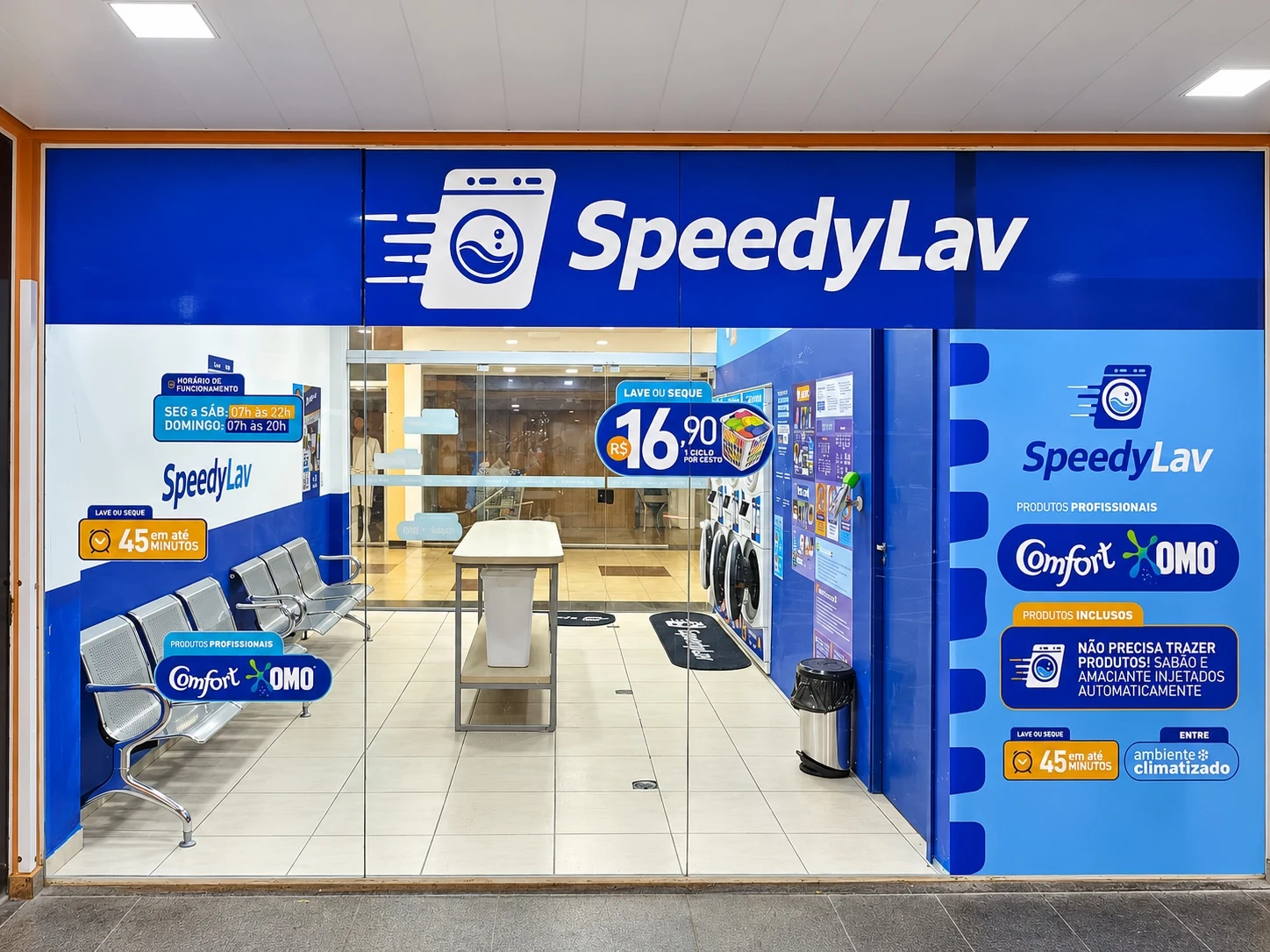 Fachada da SpeedyLav Bertioga · Bertioga · Supermercado Semar